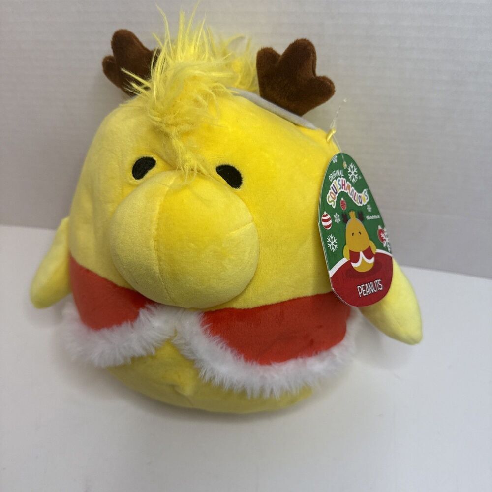 Squishmallow Christmas Peanuts Woodstock 9” NWT Collectable‎ Soft Stuffed Animal
